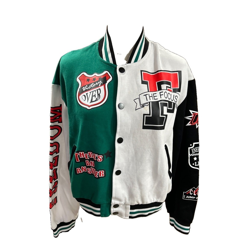 Varsity Womens Cropped M Cardigan Sweater